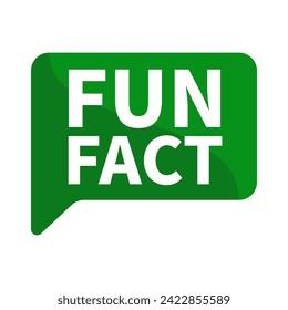 Fun Fact Text In Green Rectangle Shape For Information Promotion Announcement Business Marketing Social Media
