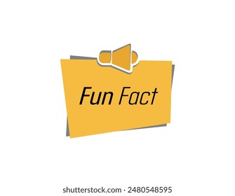 fun fact text information sign