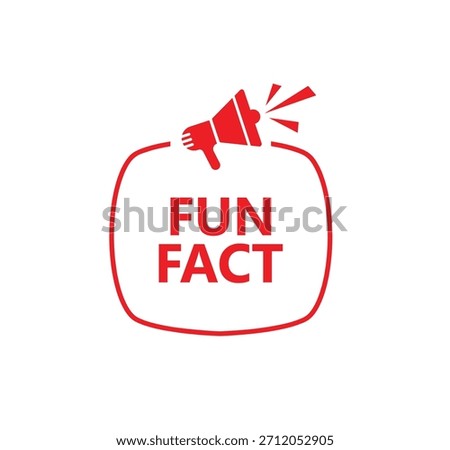 fun fact text information sign