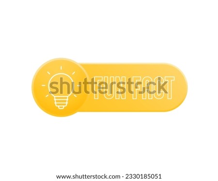 Fun fact vector design with line icon