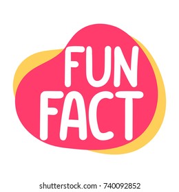 Fun fact. Vector illustration on white background.
