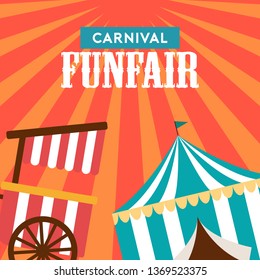 Fun Fair Banner Design Illustration Stock Vector (Royalty Free ...