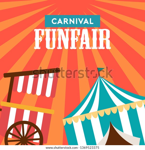 Fun Fair Banner Design Illustration Stock Vector (royalty Free 