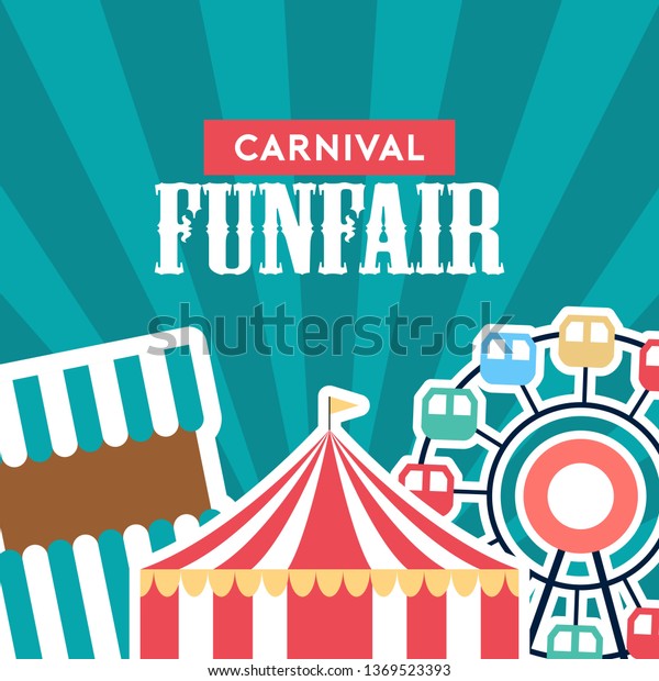 Fun Fair Banner Design Illustration Stock Vector (Royalty Free ...