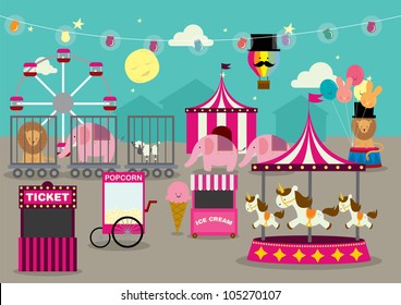 fun fair vector/illustration