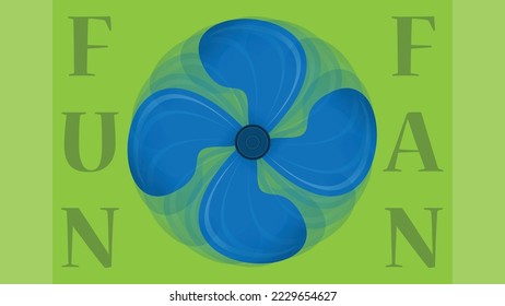 Fun Fan Banner Vector Illustration