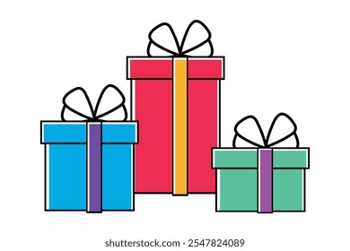 Cajas de regalo divertidas y festivas para celebrar con color, envoltura de regalo colorida y elegante para ocasiones memorables del festival, ideas cautivadoras de envoltura de regalo para todas sus necesidades del festival