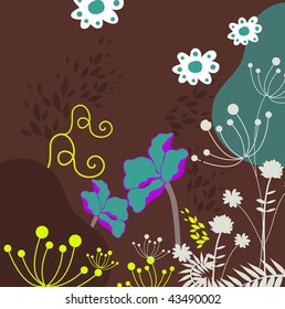 fun floral wallpaper