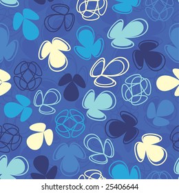 fun flowers in one pattern