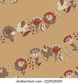 Fun Flowers seamless pattern