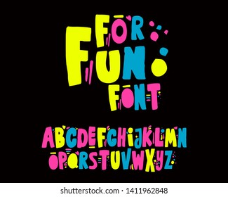 For fun font set design