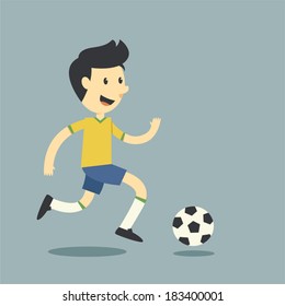 Fun football player 