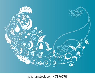 fun funky and trendy foliage design elements series