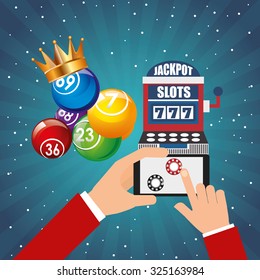 fun gambling concept design, vector illustration eps10 graphic 