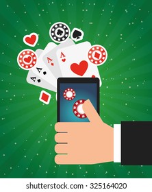 fun gambling concept design, vector illustration eps10 graphic 