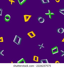 Juego divertido, Formas divertidas, Círculo abstracto geométrico, cuadrado, triángulo con fondo de juego de colores suaves, 3d hipnótico, Formas para caídas Diseñadas para niños y adolescentes desgastados, adecuado para impresión y decoración 