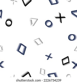Fun Game, Funny Shapes, Geometric Abstract Circle, Square, Triangle With Soft color set background, Hypnotic 3d, Falling Shapes Designed for kids and teens wear, suitable for print and decoration 