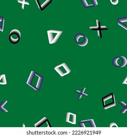 Juego divertido, Formas divertidas, Círculo abstracto geométrico, cuadrado, triángulo con fondo de juego de colores suaves, 3d hipnótico, Formas para caídas Diseñadas para niños y adolescentes desgastados, adecuado para impresión y decoración 