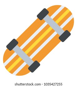 A fun game tool, skateboard deck flat icon
