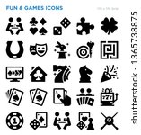 Fun And Games Vector Icon Set