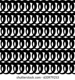 Fun geometric pattern with black and white circles