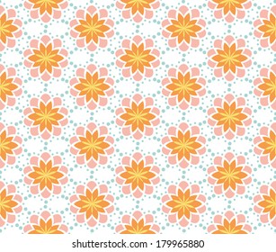 Fun Graphic Dahlia Pattern