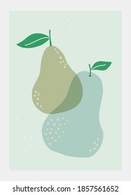 A fun graphic featuring pears