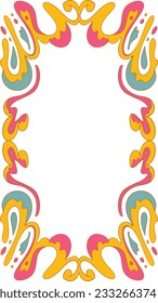 Fun Groovy Psychedelic Frame Element