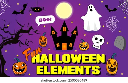 Fun Halloween Elements, Halloween Elements for your designs