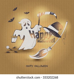 Fun for Halloween flat design vector illustration.