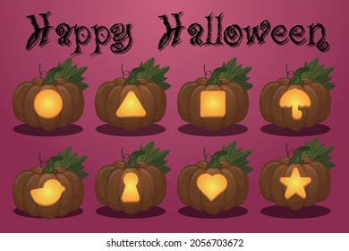 A fun Halloween pumpkin lantern design