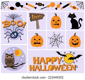 Fun Halloween Vector Graphics Set