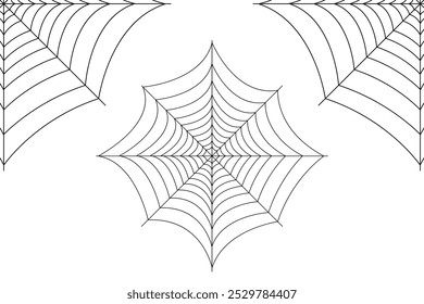 Fun Halloween-themed spider web coloring page for kids and adults. Perfect for a spooky, creative activity during Halloween season.