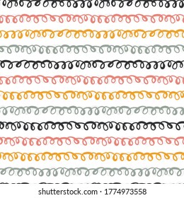 Fun hand drawn abstract seamless pattern, vibrant background, great for textiles, banners wallpapers, wrapping - vector design