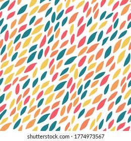 Fun hand drawn abstract seamless pattern, vibrant background, great for textiles, banners wallpapers, wrapping - vector design