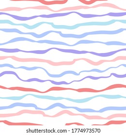 Fun hand drawn abstract seamless pattern, vibrant background, great for textiles, banners wallpapers, wrapping - vector design