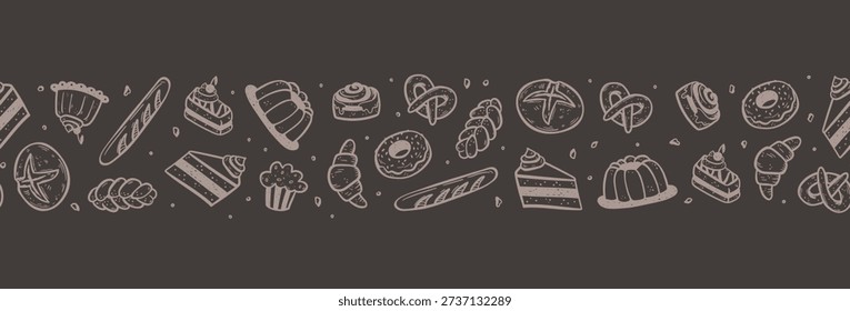 Divertido  panadería dibujado