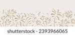 Fun hand drawn doodle fireworks, seamless pattern, great for textiles, wrapping, banner, wallpapers - vector design