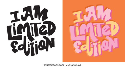 Fun hand drawn doodle lettering quote. Lettering for t-shirt design, mug print, bag print, clothes fashion. 100% hand drawn vector image.