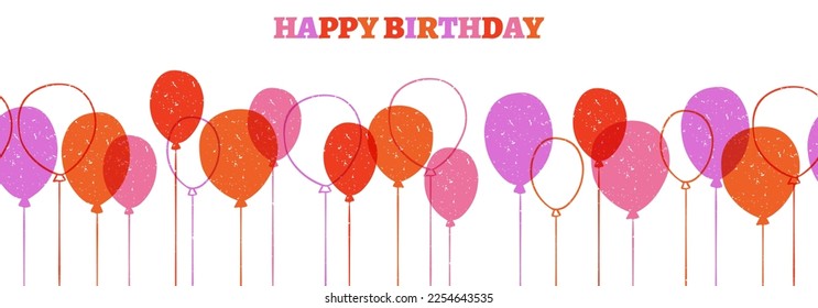 Un divertido juego hecho a mano sin problemas de fondo. Ideal para fiestas de cumpleaños, textiles, banners, fondos de pantalla, envoltura - diseño vectorial Colores vibrantes.