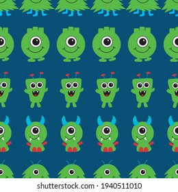 Fun and happy monsters for girls and boys! This cute pattern will make you smile. 