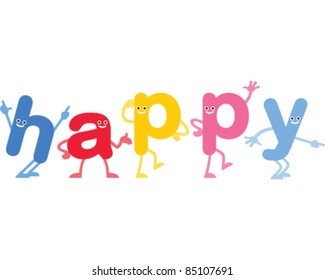 Fun happy Word