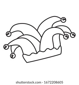 lustiger Hutbüffel einzeln auf Icon-Vektorillustration-Design