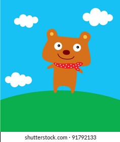 fun holiday happy teddy bear