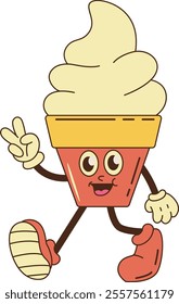 Fun ice cream cone illustration