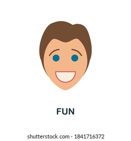 Fun icon. Simple element from core values collection. Creative Fun icon for web design, templates, infographics and more