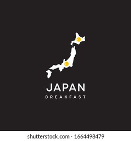Diseño de logotipo de desayuno japonés divertido