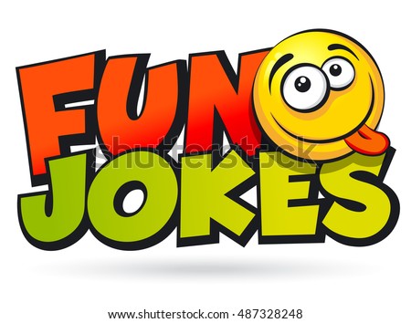 FUN JOKES inscription. Vector illustration