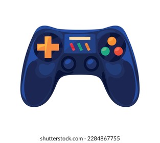 Icono de videojuego diverso joystick aislado