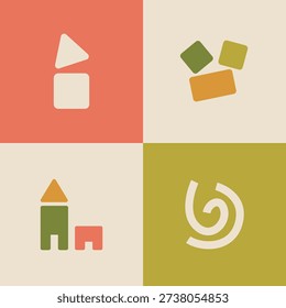 Fun Kids Playground Logo Bundle Set – Colorful Children Brand Identity Collection